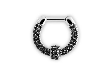 SS 316 SEPTUM CLICKERS SWAROVSKI PAVE SETTING