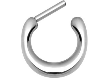 SS 316 SEPTUM CLICKER PLAIN OVAL PROFILE