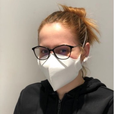 Mascherina Riutilizzabile in TNT 3 Strati 100% PP - Bianca o Nera - 1 pz