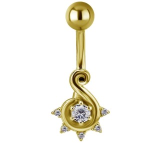 GD 316 JEWEL BANANA 1,6x10mm BINDI STYLE - WH