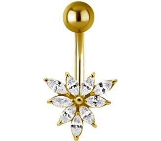 GD 316 JEWEL BANANA 1,6x10mm MARQUISE CLUSTER - WH