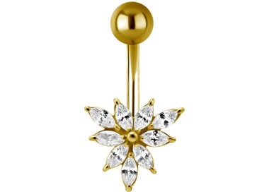 GD 316 JEWEL BANANA 1,6x10mm MARQUISE CLUSTER - WH