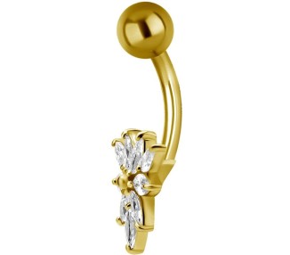 GD 316 JEWEL BANANA 1,6x10mm MARQUISE CLUSTER - WH