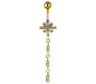 GD 316 JEWEL BANANA 1,6x10mm TAPPERED BAGUETTE CLUSTER - WH