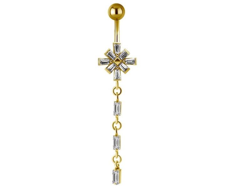 GD 316 JEWEL BANANA 1,6x10mm TAPPERED BAGUETTE CLUSTER - WH GD 316 JEWEL BANANA 1,6x10mm TAPPERED BAGUETTE CLUSTER - WH
