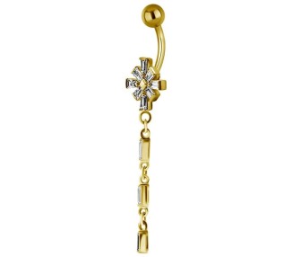 GD 316 JEWEL BANANA 1,6x10mm TAPPERED BAGUETTE CLUSTER - WH