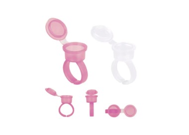 Anelli Porta Pigmento in Plastica Non Sterili - Con Tappo - 50pz.