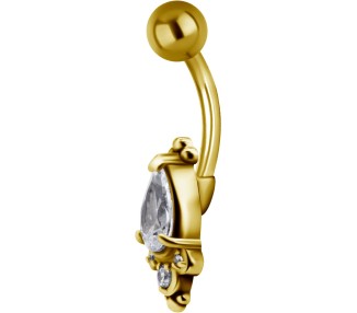 GD 316 JEWEL BANANA 1,6x10mm TRIBAL BELLY - model 22 WH