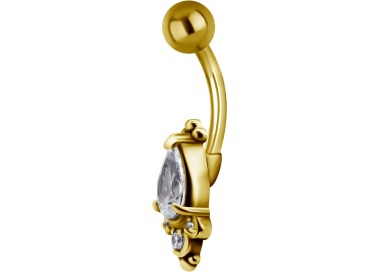 GD 316 JEWEL BANANA 1,6x10mm TRIBAL BELLY - model 22 WH