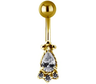 GD 316 JEWEL BANANA 1,6x10mm TRIBAL BELLY - model 23 WH