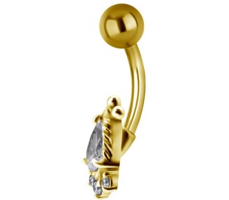 GD 316 JEWEL BANANA 1,6x10mm TRIBAL BELLY - model 23 WH