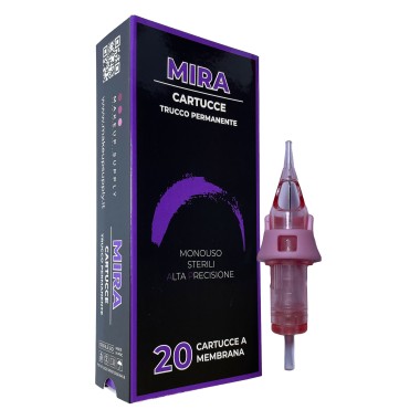 MATERIALE SCADUTO - Utilizzare Solo per Esercitazione | 05 RL (Round Liner) 0,25mm - Cartucce Mira - Aghi PMU - 20pz.