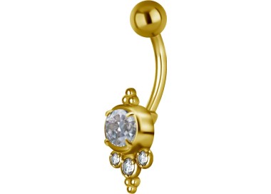 GD 316 JEWEL BANANA 1,6x10mm TRIBAL BELLY - model 21 WH