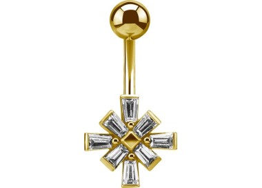 GD 316 JEWEL BANANA 1,6x10mm TAPPERED BAGUETTE - WH