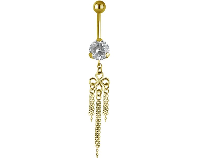 GD 316 JEWEL BANANA WITH DANGLES 1,6x10mm model 41 WH GD 316 JEWEL BANANA WITH DANGLES 1,6x10mm model 41 WH