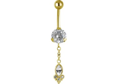 GD 316 JEWEL BANANA WITH DANGLES 1,6x10mm model 37 WH