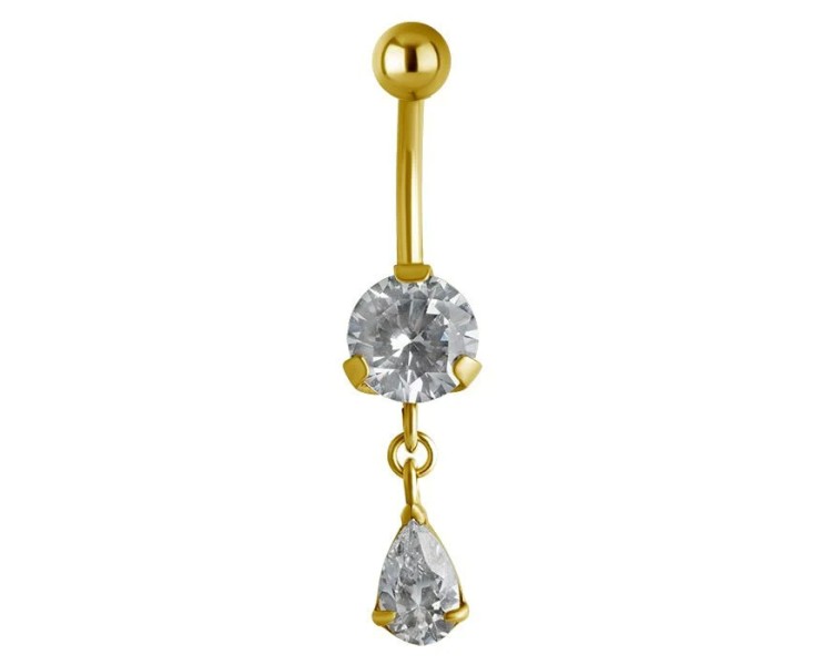GD 316 JEWEL BANANA WITH DANGLES 1,6x10mm model 29 WH GD 316 JEWEL BANANA WITH DANGLES 1,6x10mm model 29 WH