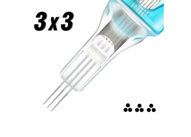 3x03 RS (Round Shader) 0,30mm - Long Taper - Cartucce Jconly VETAR - 20pz jconly
