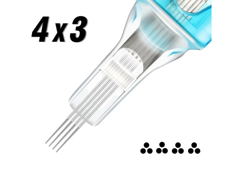 4x03 RS (Round Shader) 0,30mm - Long Taper - Cartucce Jconly VETAR - 20pz jconly 4x03 RS (Round Shader) 0,30mm - Long Taper - Cartucce Jconly VETAR - 20pz jconly
