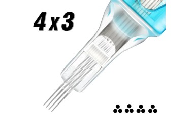 4x03 RS (Round Shader) 0,30mm - Long Taper - Cartucce Jconly VETAR - 20pz jconly