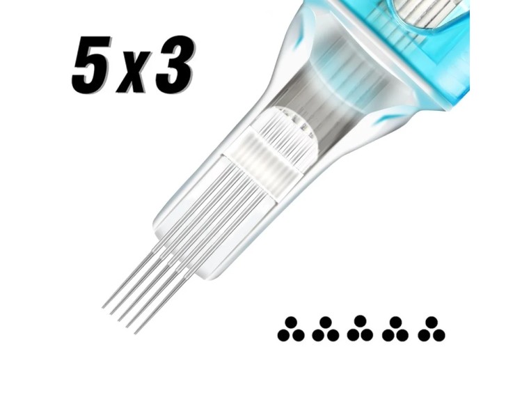 5x03 RS (Round Shader) 0,30mm - Long Taper - Cartucce Jconly VETAR - 20pz jconly 5x03 RS (Round Shader) 0,30mm - Long Taper - Cartucce Jconly VETAR - 20pz jconly