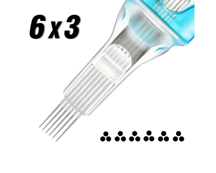 6x03 RS (Round Shader) 0,30mm - Long Taper - Cartucce Jconly VETAR - 20pz jconly 6x03 RS (Round Shader) 0,30mm - Long Taper - Cartucce Jconly VETAR - 20pz jconly