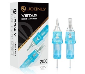 6x03 RS (Round Shader) 0,30mm - Long Taper - Cartucce Jconly VETAR - Aghi Tattoo - 20pz jconly