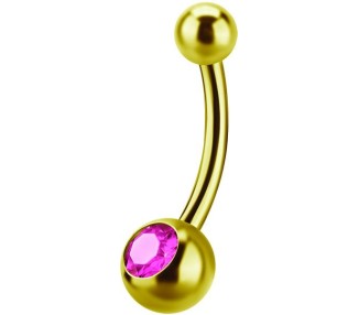 GD 316 6mm JEWEL NAVEL BARBELLS