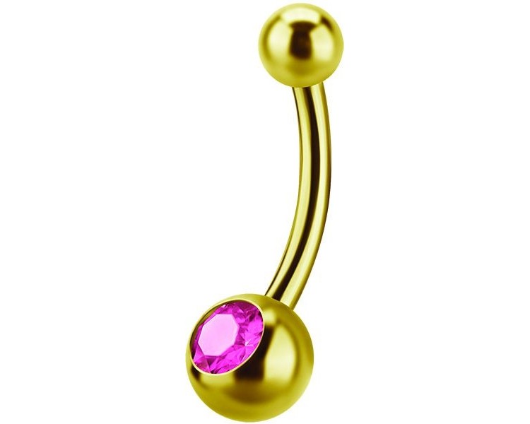 GD 316 6mm JEWEL NAVEL BARBELLS GD 316 6mm JEWEL NAVEL BARBELLS