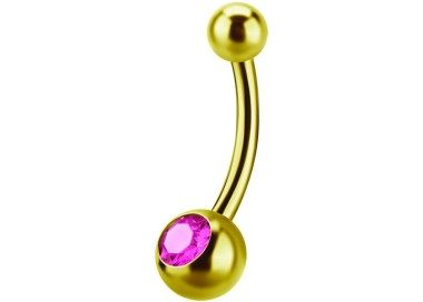 GD 316 6mm JEWEL NAVEL BARBELLS
