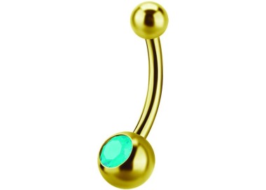 GD 316 6mm JEWEL NAVEL BARBELLS