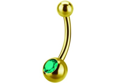 GD 316 6mm JEWEL NAVEL BARBELLS
