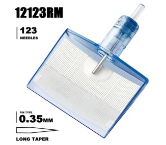 123 CM (Soft Magnum) 0,35mm - Long Taper - Cartucce Emalla Eliot - Aghi Tattoo - 5pz emalla