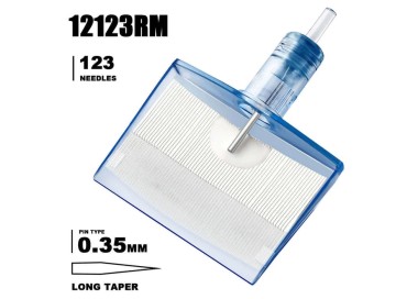 123 CM (Soft Magnum) 0,35mm - Long Taper - Cartucce Emalla Eliot - Aghi Tattoo - 5pz emalla