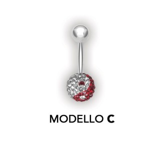 8mm CRYSTAL YING YANG BANANABELLS