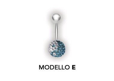 8mm CRYSTAL YING YANG BANANABELLS