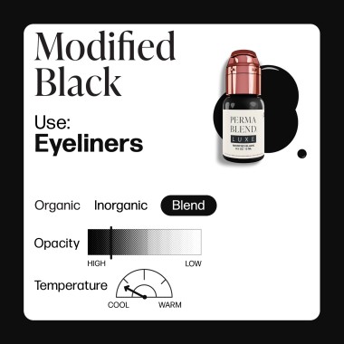 MODIFIED BLACK - Perma Blend Luxe - 15ml - Pigmento PMU REACH 2