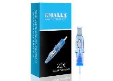 23 CM (Soft Magnum) 0,30mm - Long Taper - Cartucce Emalla Eliot - Aghi Tattoo - 20pz emalla
