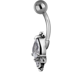 SS 316 JEWEL BANANA 1,6x10mm TRIBAL BELLY - model 22 WH