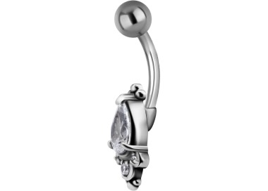 SS 316 JEWEL BANANA 1,6x10mm TRIBAL BELLY - model 22 WH