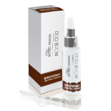 NEUTRAL BROWN - Henna Color Plus PRO BROW BROWN -1 - 10 g