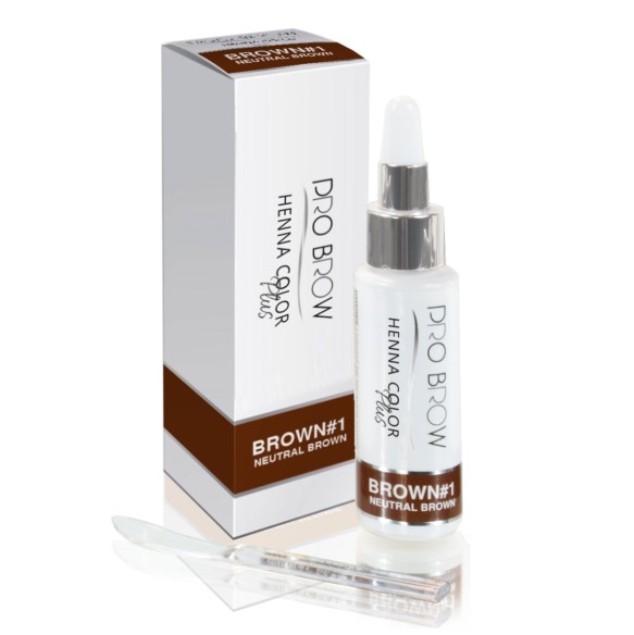 NEUTRAL BROWN - Henna Color Plus PRO BROW BROWN -1 - 10 g