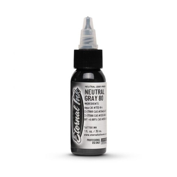 NEUTRAL GRAY 80 - Eternal Ink - 30ml - Colore Tattoo REACH