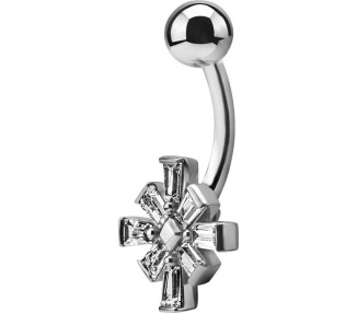 SS 316 JEWEL BANANA 1,6x10mm TAPPERED BAGUETTE - WH
