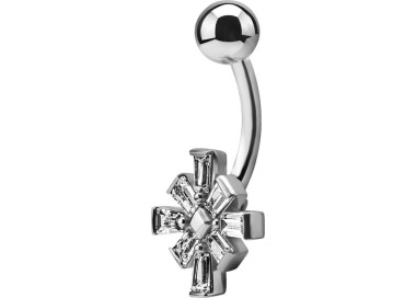 SS 316 JEWEL BANANA 1,6x10mm TAPPERED BAGUETTE - WH
