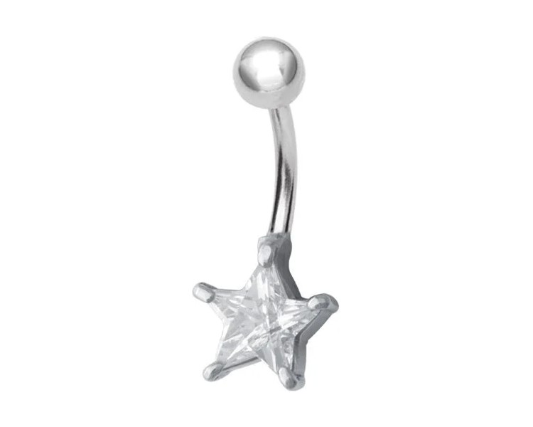 SS 316 BANANA WITH 8mm PRONG SET JEWEL 1,6x10mm WH SS 316 BANANA WITH 8mm PRONG SET JEWEL 1,6x10mm WH