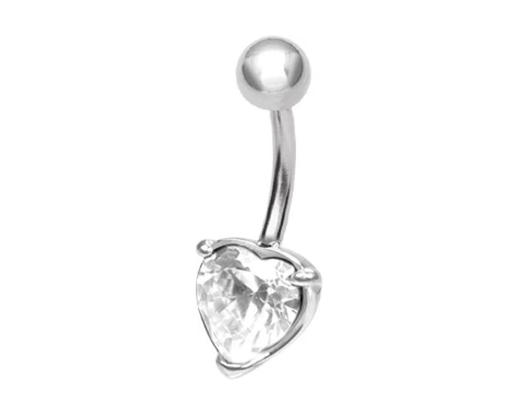 SS 316 BANANA WITH 8mm HEART PRONG SET 1,6x10mm WH SS 316 BANANA WITH 8mm HEART PRONG SET 1,6x10mm WH