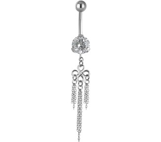 SS 316 JEWEL BANANA WITH DANGLES 1,6x10mm model 41 WH