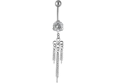 SS 316 JEWEL BANANA WITH DANGLES 1,6x10mm model 41 WH