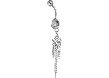 SS 316 JEWEL BANANA WITH DANGLES 1,6x10mm model 41 WH